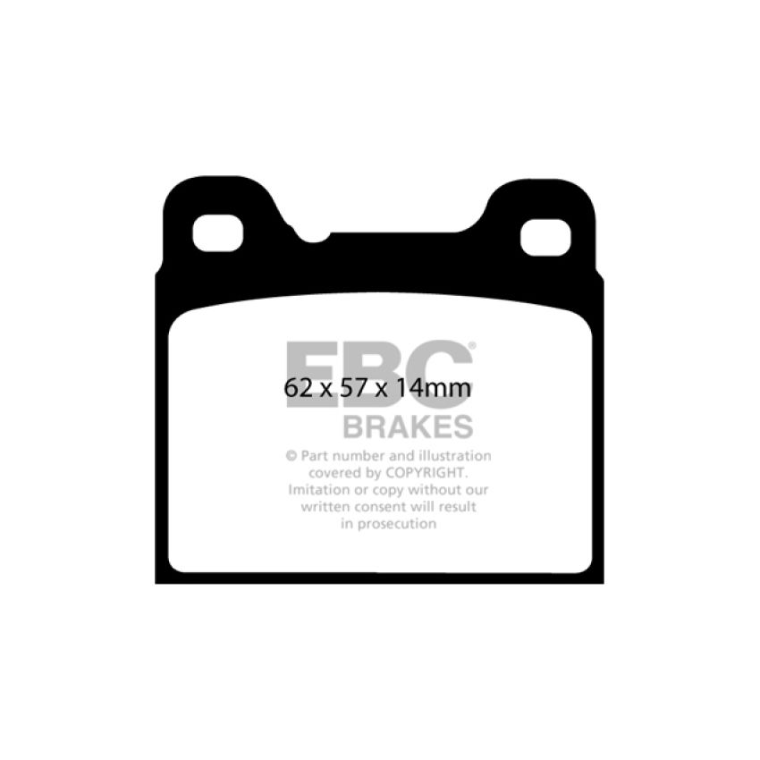 EBC UD541 91-93 Volvo 740 2.3 (ABS) (Girling) Ultimax2 Rear Brake Pads