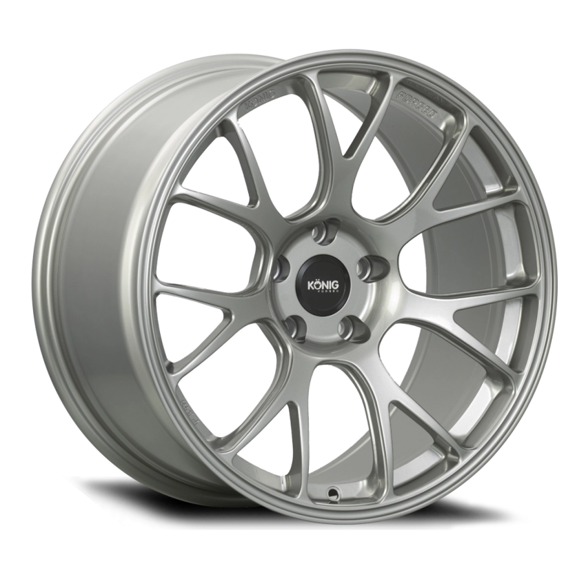 Konig F1M9952044S Forged F1M 19X9.5 5X120 ET44 Ash Silver Knurled Bead