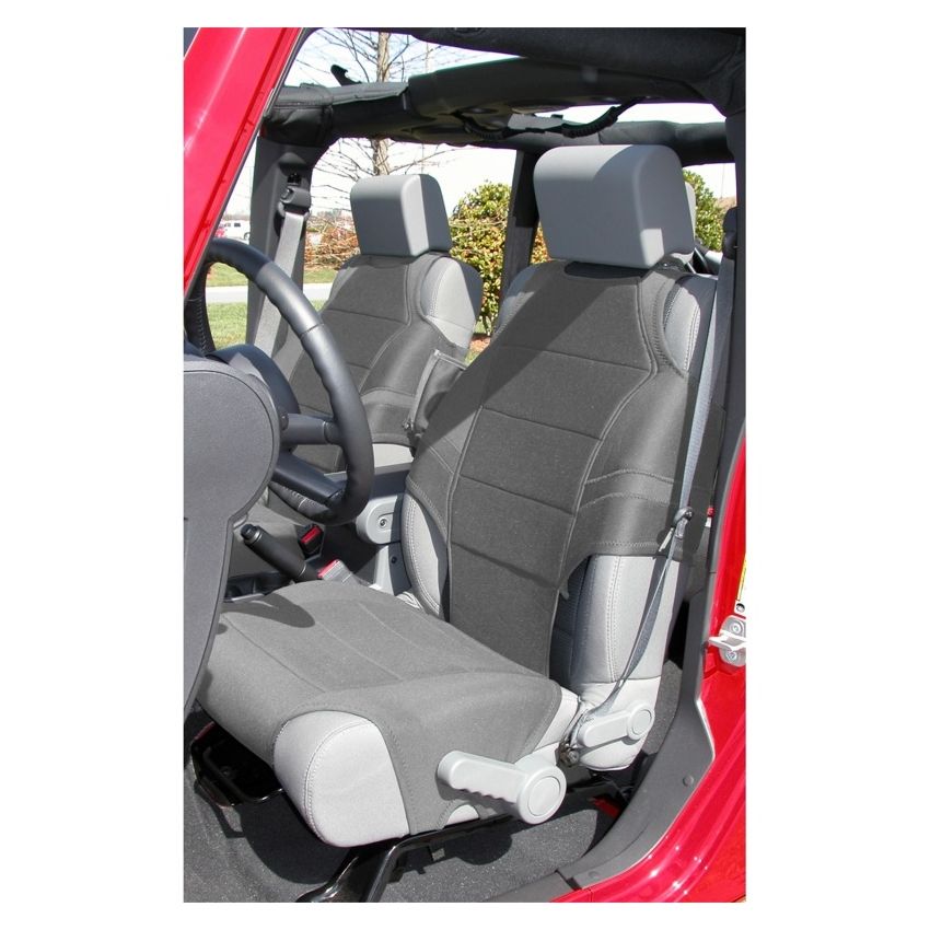 Rugged Ridge Neoprene Seat Vests Gray 07-20 JK/JL/JT