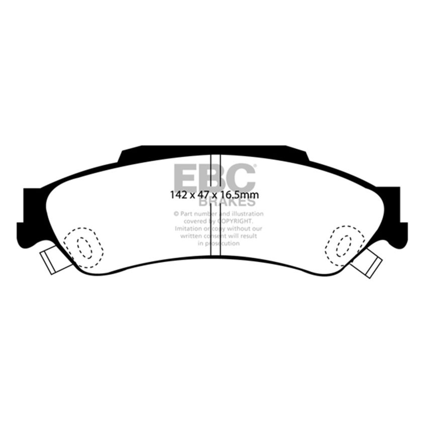 EBC DP61602 98-05 Chevrolet Blazer 4.3 2WD Greenstuff Rear Brake Pads