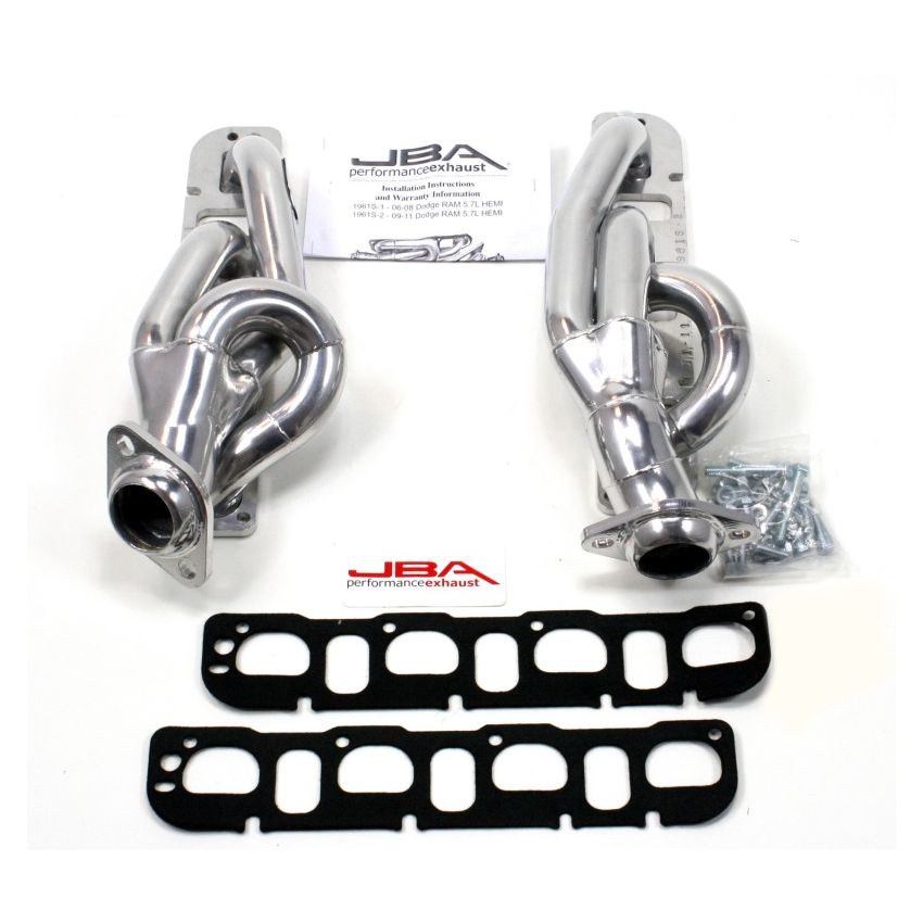 JBA 09-19 RAM 5.7L HEMI 1-5/8in Primary Silver Ctd Cat4Ward Header