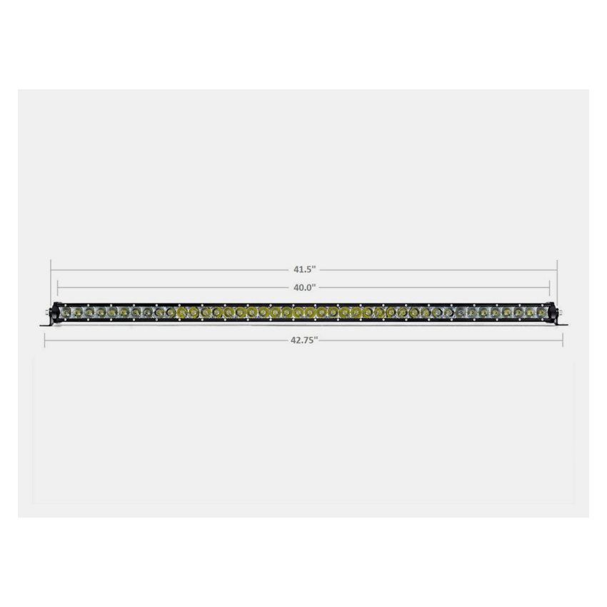 Cali Raised LED CR2316 Cali Raised 42 Slim Single Row Led Bar Amber