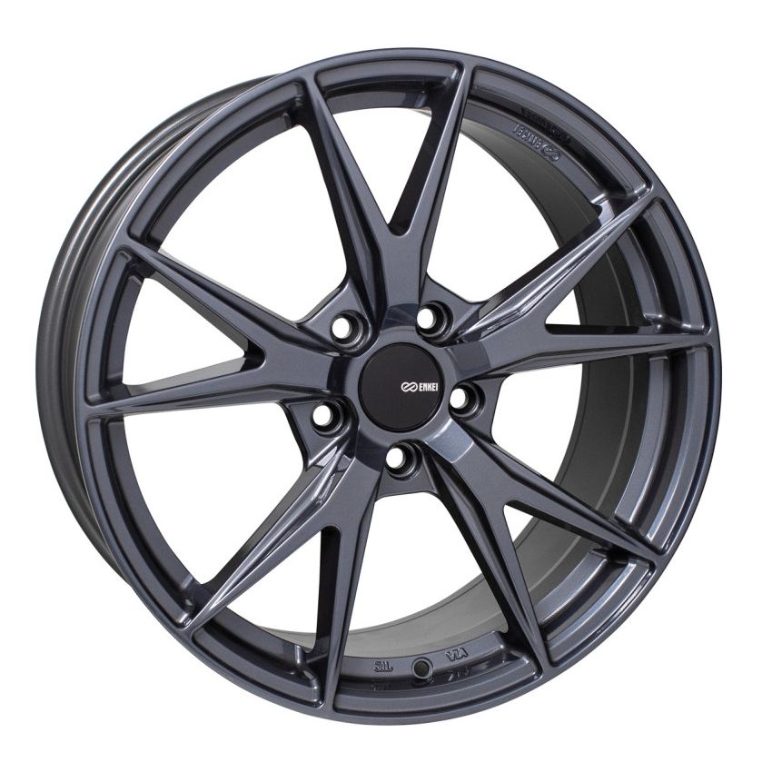 Enkei Phoenix 17x7.5 38mm Offset 5x114.3 72.6mm Bore Blue Gunmetal Wheel