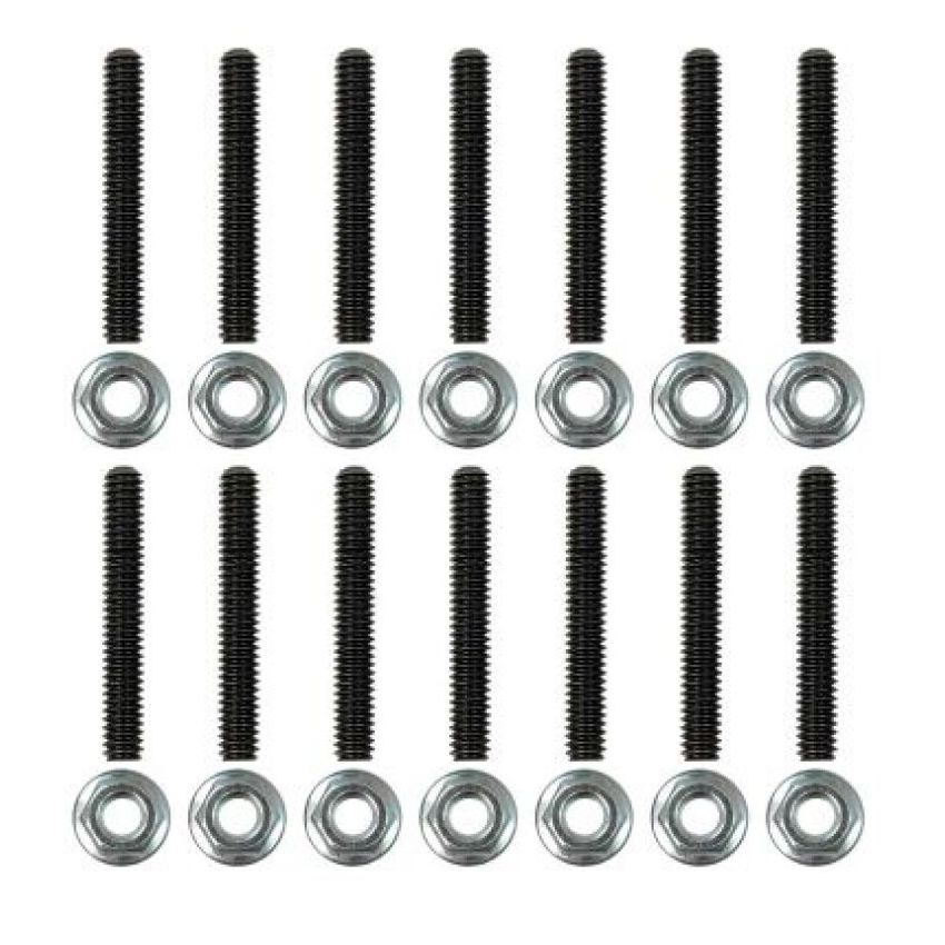 Moroso 38824 Chevrolet Big Block Fabricated Valve Covers Broached Stud Kit (Non-Serrated Flange Nuts)