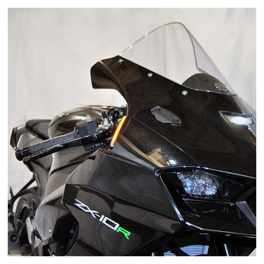 New Rage Cycles ZX10-20-MBO 20+ Kawasaki ZX-10R Mirror Block Off Plates