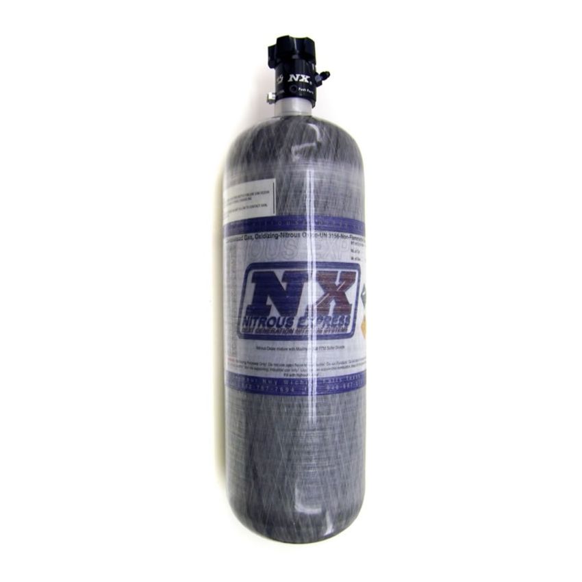Nitrous Express Composite Bottle w/Lightning 500 Valve (6.79 Dia x 23.25 Tall)
