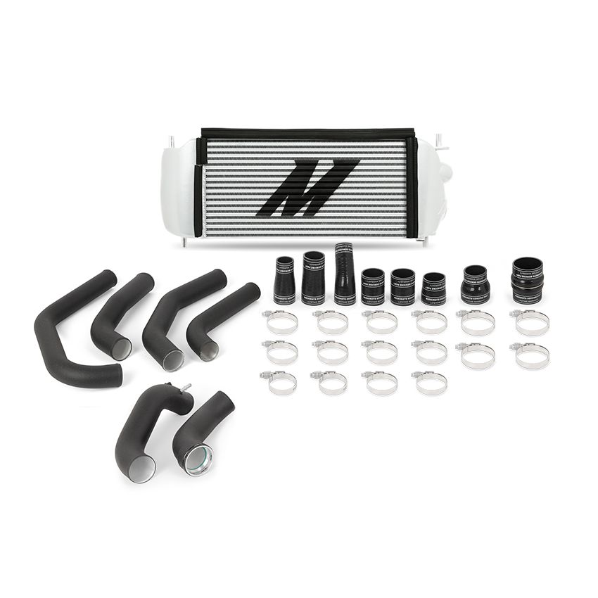Mishimoto MMINT-F27T-15KBSL 15-17 Ford F-150 2.7L EcoBoost Silver Performance Intercooler Kit w/ Black Pipes