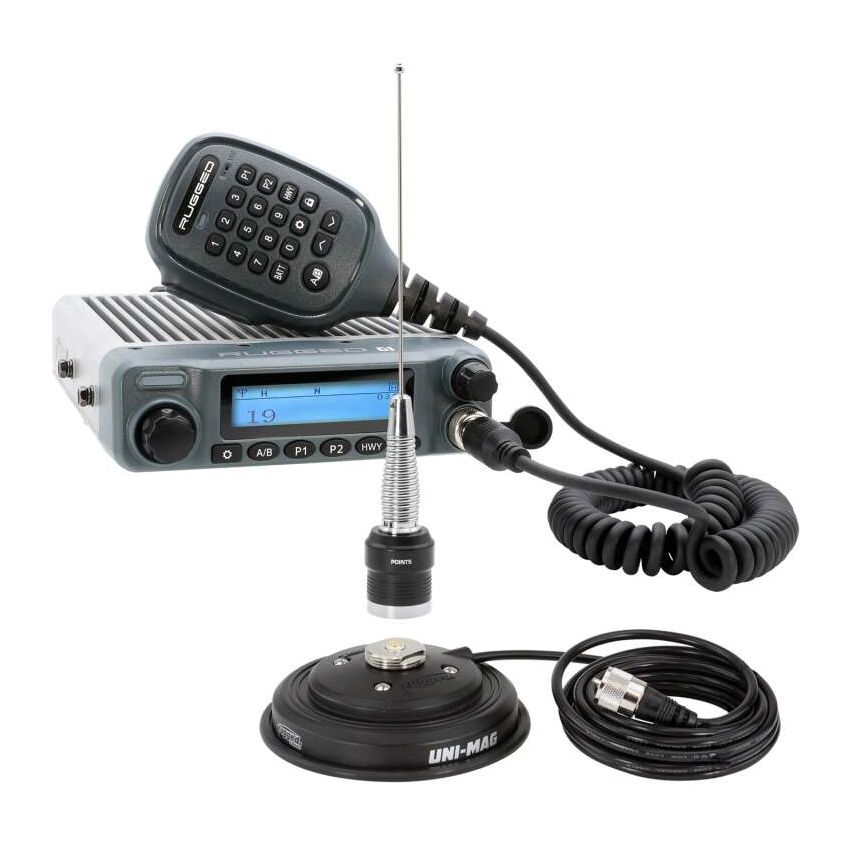 Rugged Radios RK-G1 Radio Kit - G1 ADVENTURE SERIES Waterproof GMRS Mobile Radio with Antenna