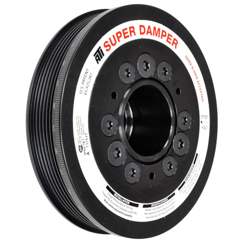 ATI ATI917289 Damper - 6.78in - AL - 6 Grv - 10 Per UD - LS1/2/3/6/L76 - 97-13 28T 8mm HTD Drive Rear - 3 Rng