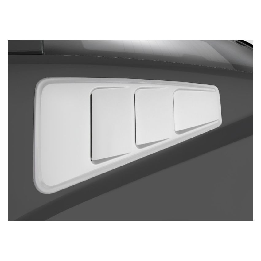 ROUSH 2010-2014 Ford Mustang Unpainted Quarter Window Louver Kit