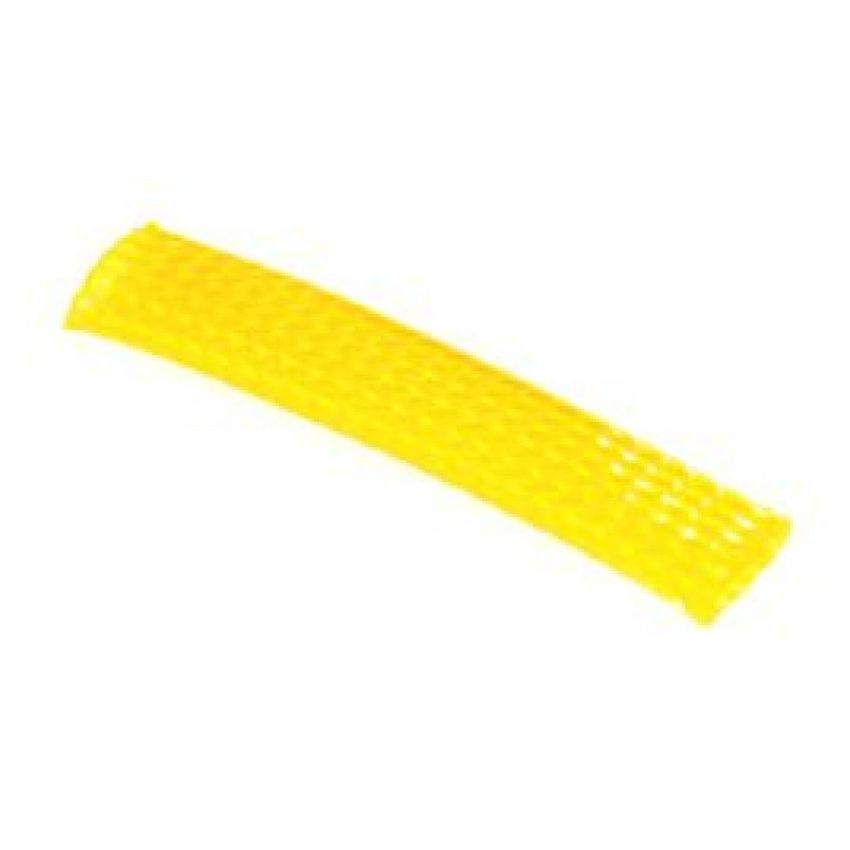 NAMZ NBFS-YE Braided Flex Sleeving 10ft. Section (3/8in. ID) - Yellow