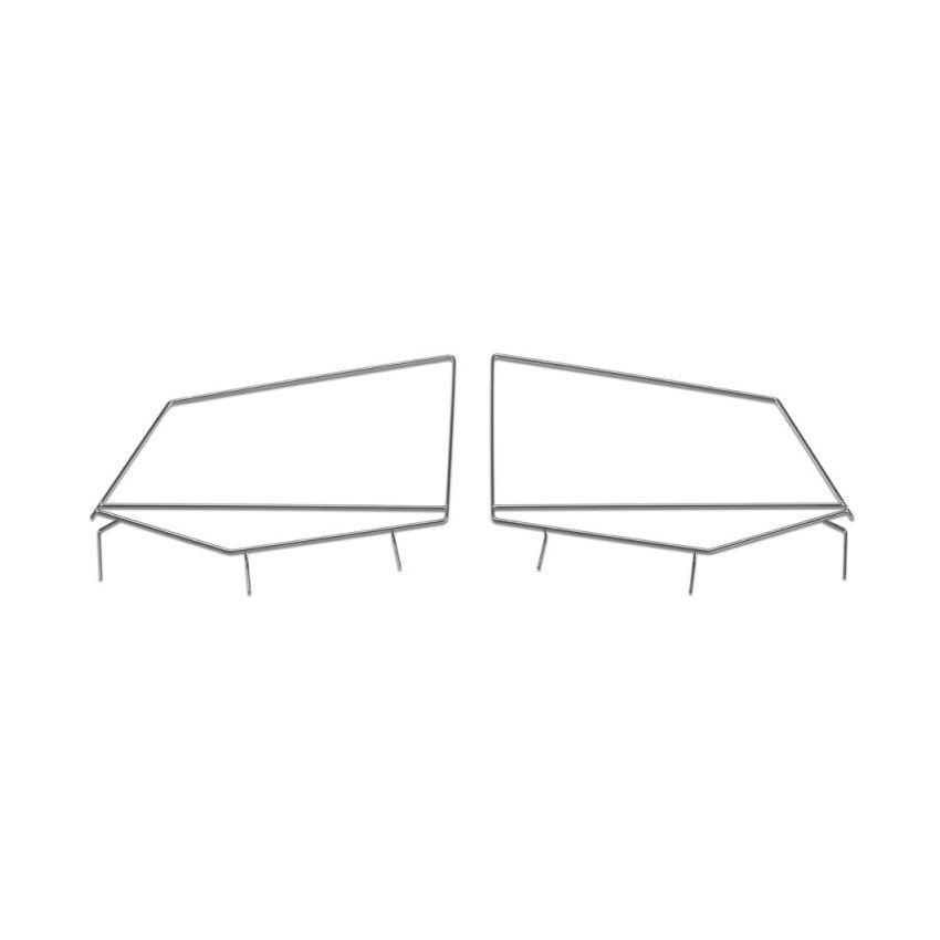 Rampage 89699 1987-1995 Jeep Wrangler(YJ) Window Frame Only - Black