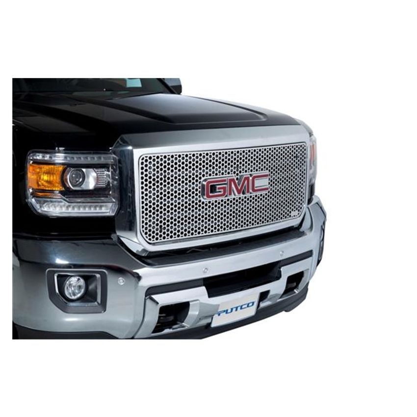 Putco 84202 15-19 GMC Sierra HD (Does not Fit inAll terrain Modelin) Punch Stainless Steel Grilles