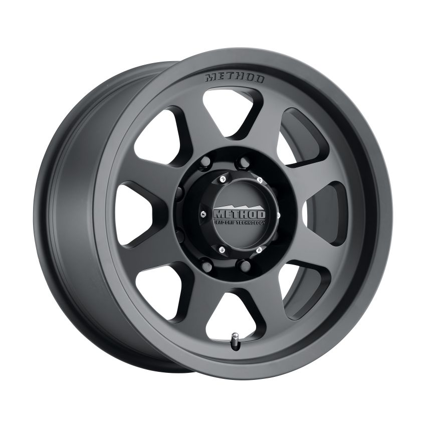 Method Wheels MR70178580500 Method MR701 17x8.5 0mm Offset 8x6.5 130.81mm CB Matte Black Wheel