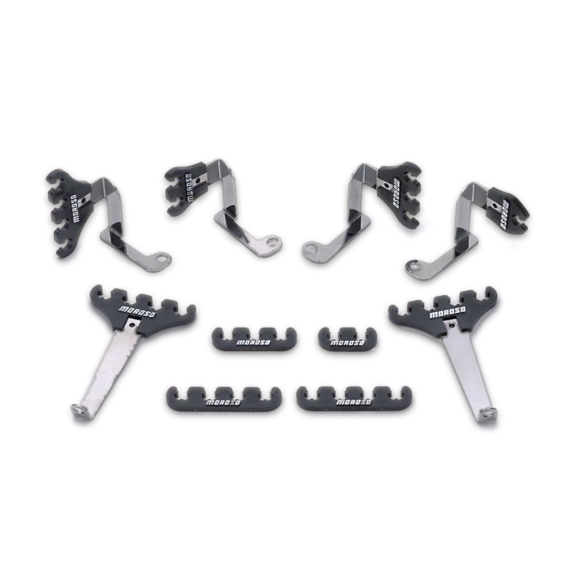 MOROSO MOR72133 SBF Spark Plug Wire Loom Kit - Black