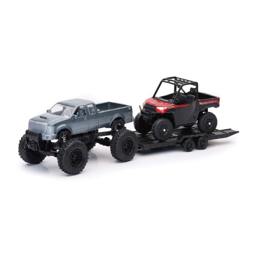 New Ray Toys 50076 Offroad Pickup with Polaris Ranger XP1000 EPS