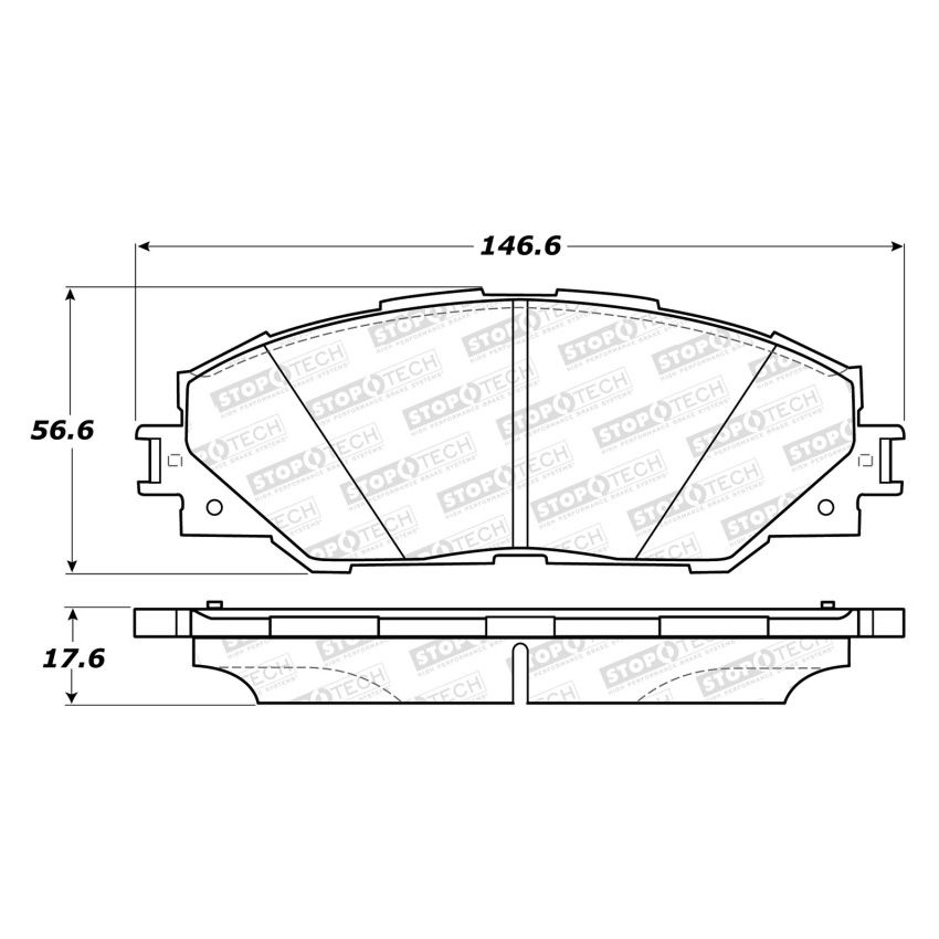 Stoptech 308.12110 Street Brake Pads