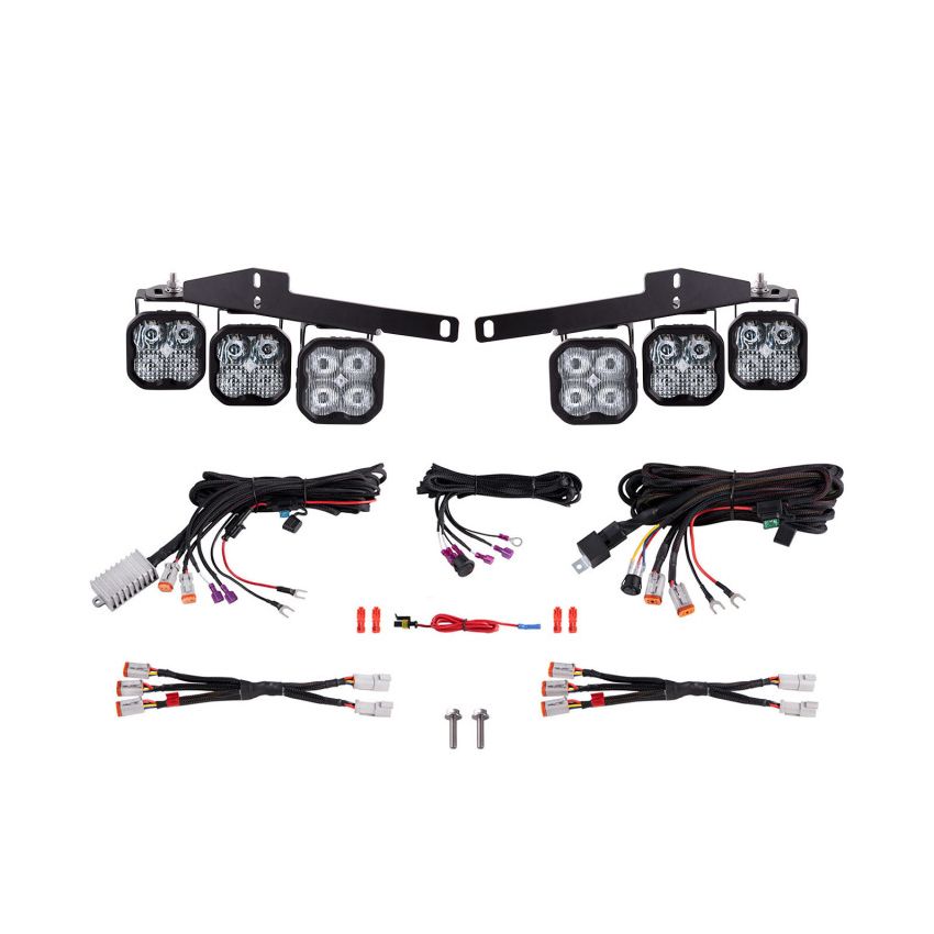 Diode Dynamics DD7360 17-20 Ford Raptor SS3 LED Fog Light Kit - White Max