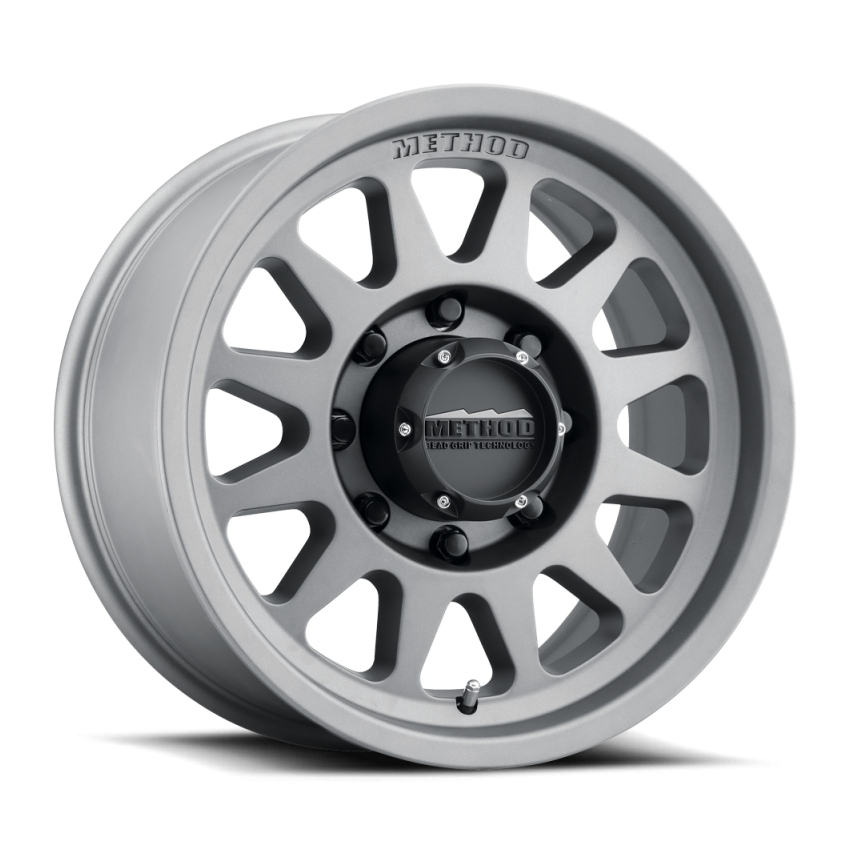 Method Wheels MR70479088818H Method MR704 HD 17x9 18mm Offset 8x180 130.81mm CB Titanium Wheel