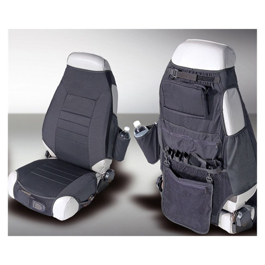 Rugged Ridge Fabric Seat Protectors Black 76-06 Jeep CJ / Jeep Wrangler