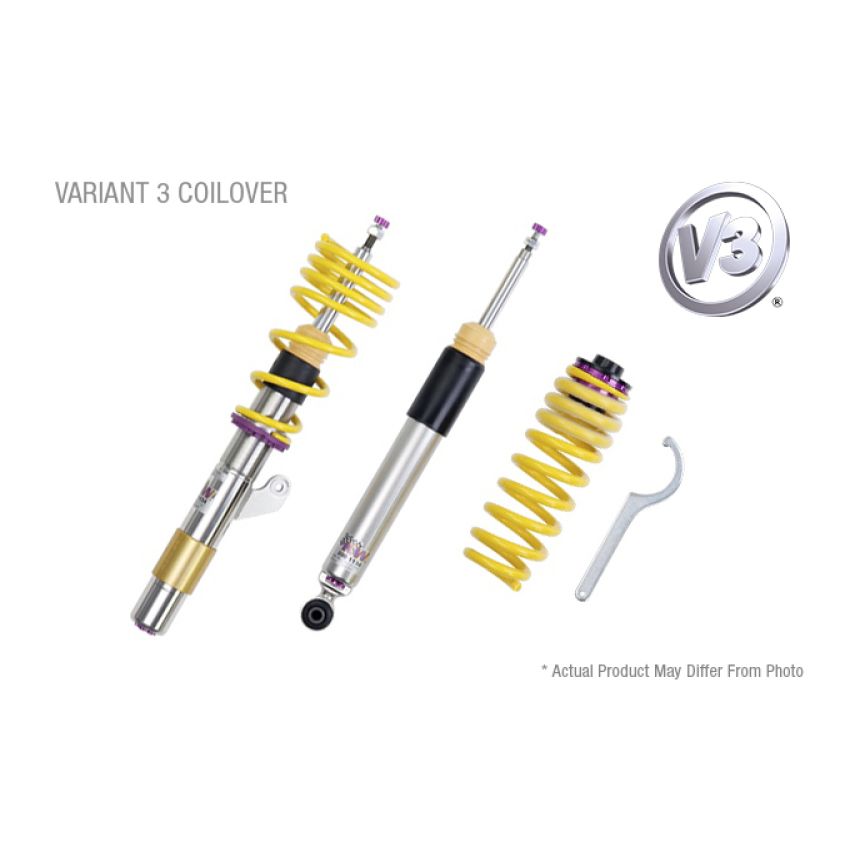 KW 352100BH Coilover Kit V3 2017+ Audi A4 (B9) Sedan w/o Electronic Dampers