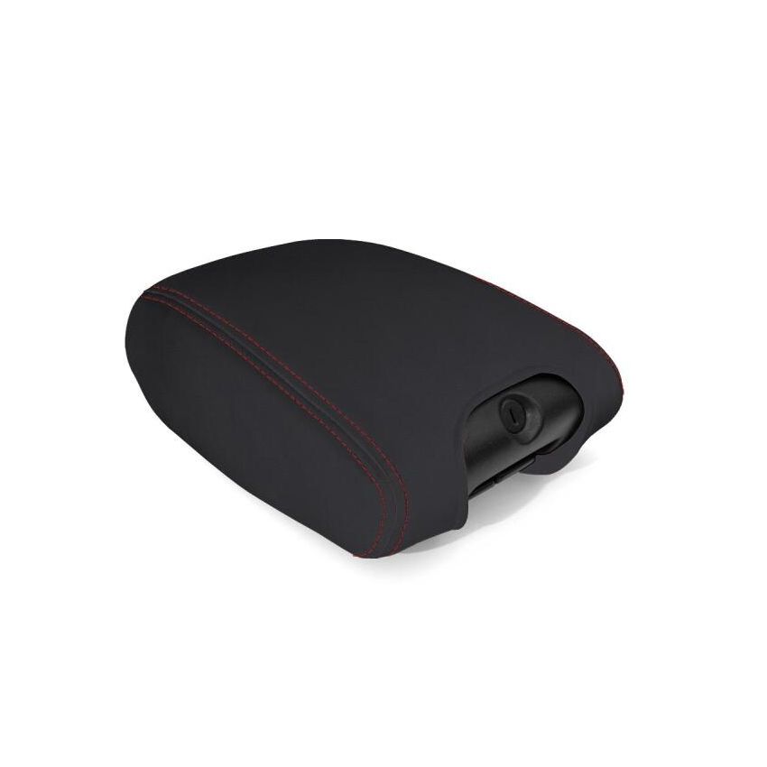 PRP 11-18 Jeep Wrangler JK/JKU Center Console Cover - Black with Red Stitching