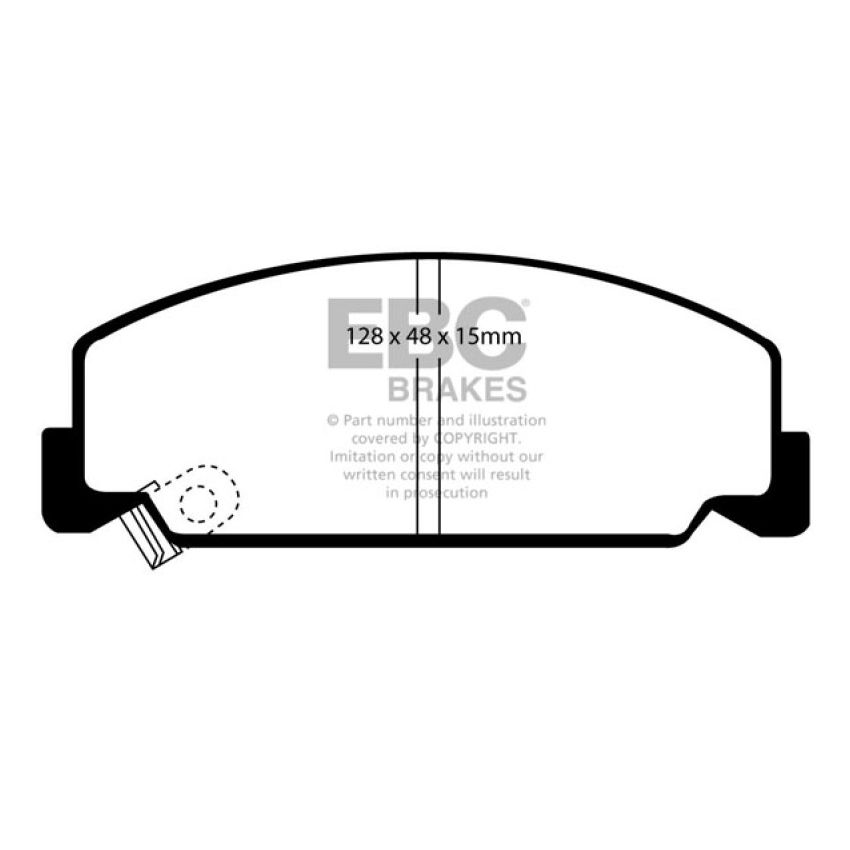 EBC DP2911 84-85 Honda Accord Sedan 1.8 Greenstuff Front Brake Pads