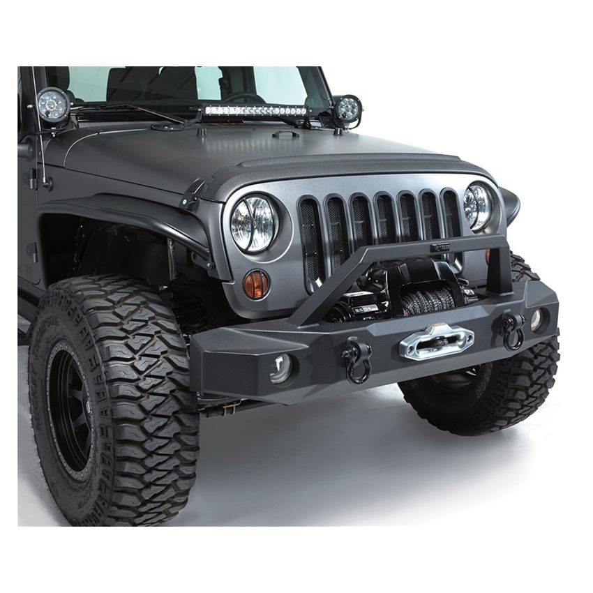 Rampage 99510 2007-2018 Jeep Wrangler(JK) Trailguard Front Bumper - Black