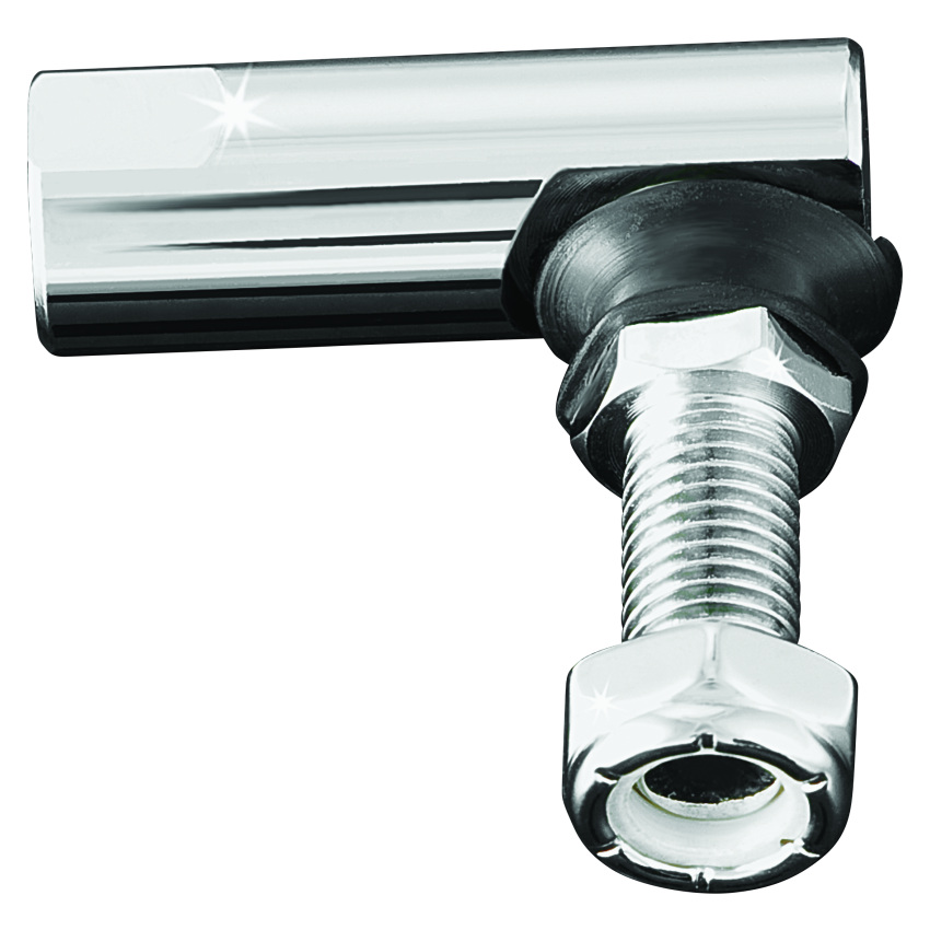 Kuryakyn 9056 Barrel Style Right Hand Female 5/16in-24 Threads Chrome