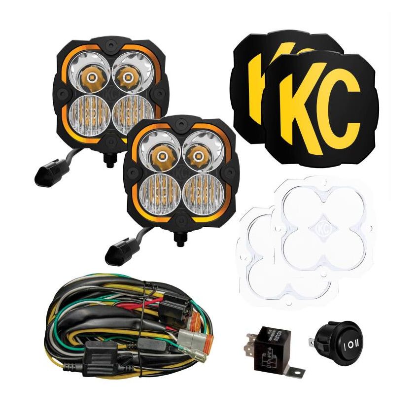 KC HiLiTES 289 KC FLEX ERA 4 LED 5in 2-Light System Master Kit