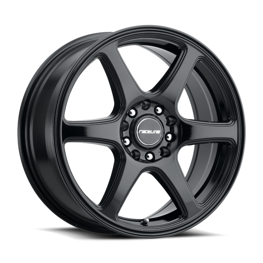 Raceline 146B Matrix 14x5.5in / 5x100/5x114.3 BP / 35mm Offset / 72.62mm Bore - Gloss Black Wheel