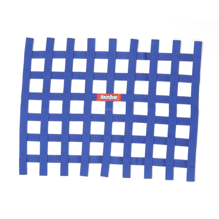 RACEQUIP RQP721025 Ribbion Window Net Blue Non-SFI