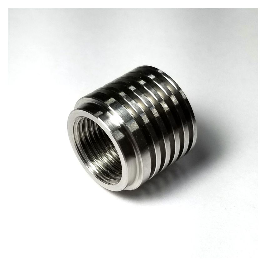 Stainless Bros M18x1.5 O2 Sensor Bung with Built in Heat Sink