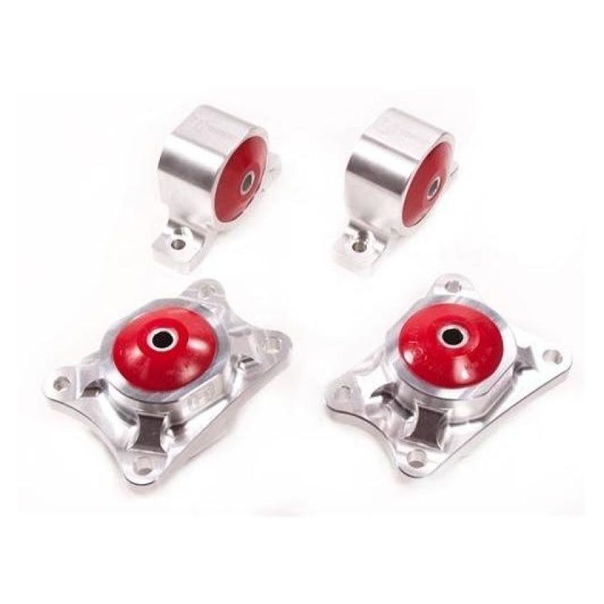 Innovative 00-09 Honda S2000 F-Series Silver Aluminum Mounts 75A Bushings Billet Rear Diff Mounts