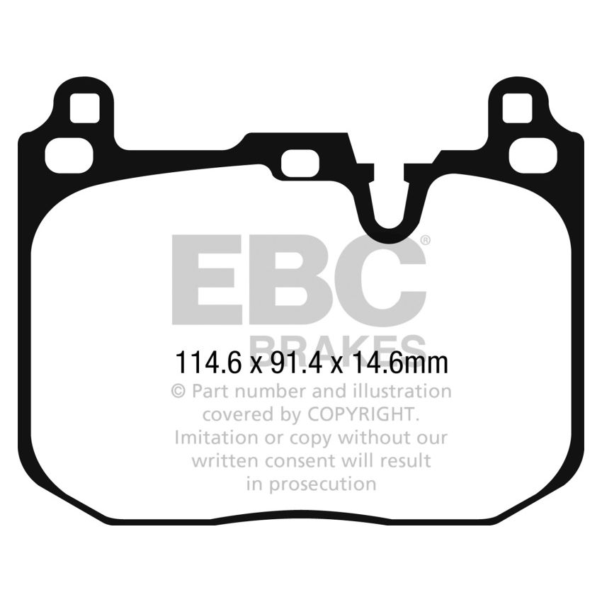 EBC 2014+ Mini Cooper John Cooper Works Ultimax2 Front Brake Pads