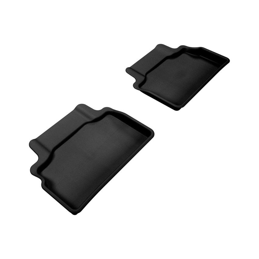 3D MAXpider 2012-2016 Hyundai Genesis Kagu 2nd Row Floormats - Black