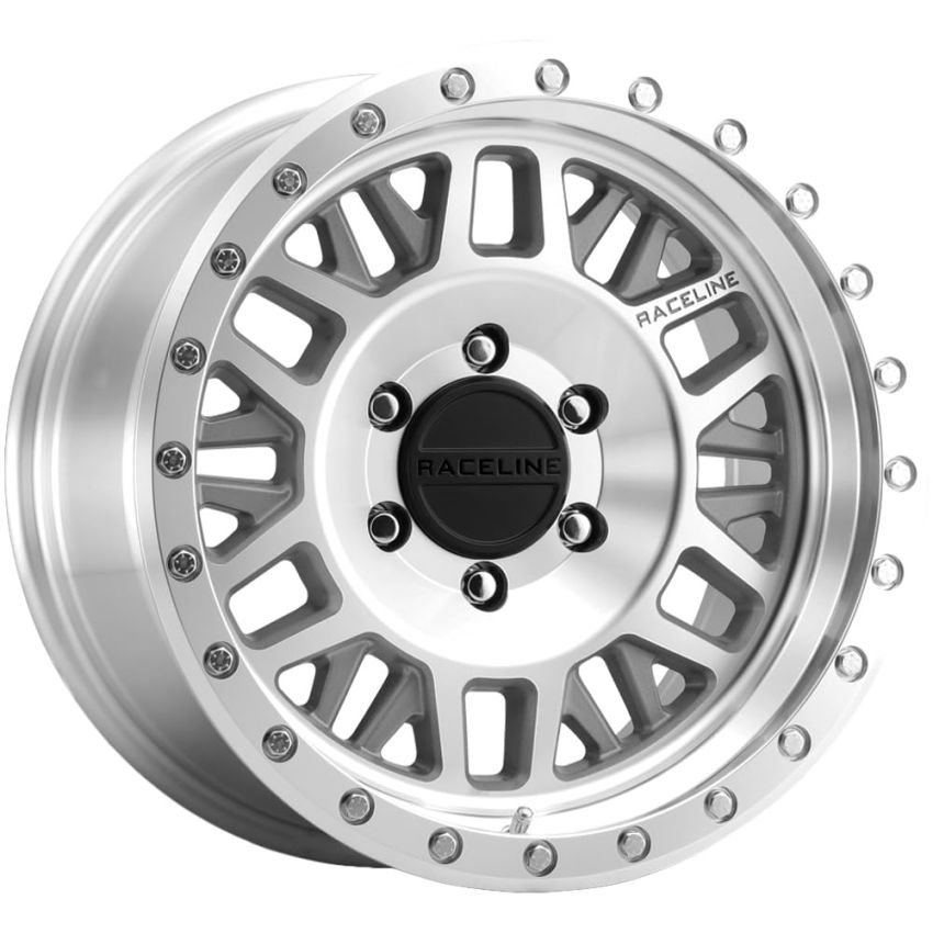 Raceline 951MC Ryno 16x8in / 5x139.7 BP / 0mm Offset / 106.5mm Bore - Machined Wheel