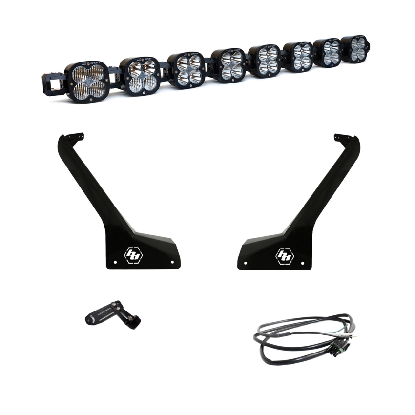 Baja Designs 447664UP Jeep JL/JT 8XL Linkable Roof Mount Light Kit