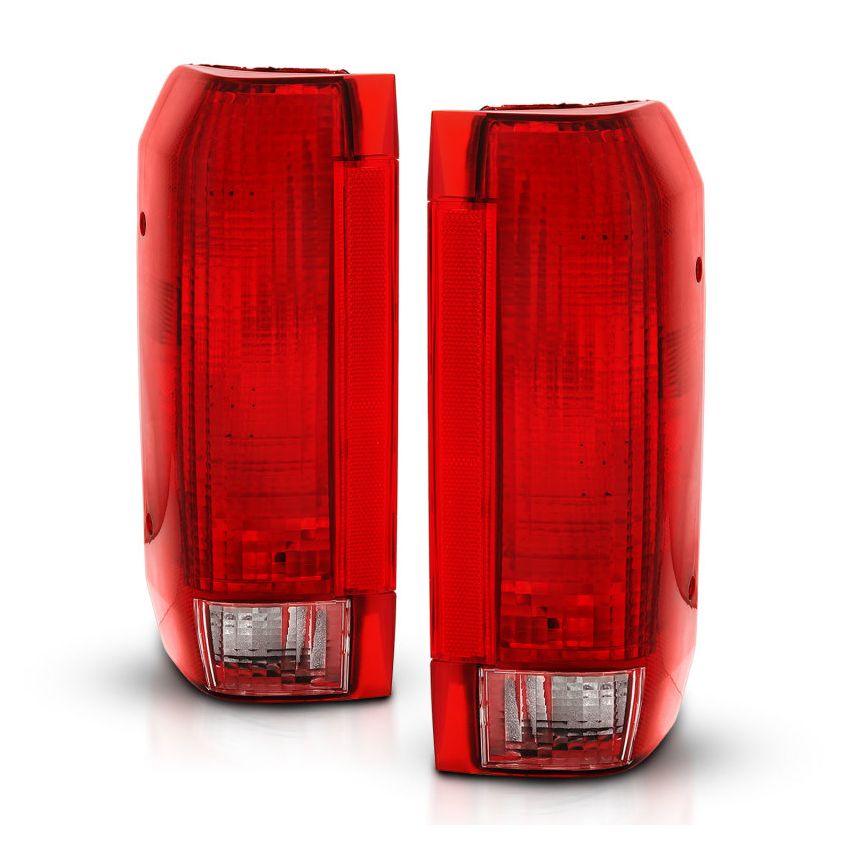 ANZO 311306 1992-1996 Ford Bronco Taillight Red/Clear Lens (OE Replacement)