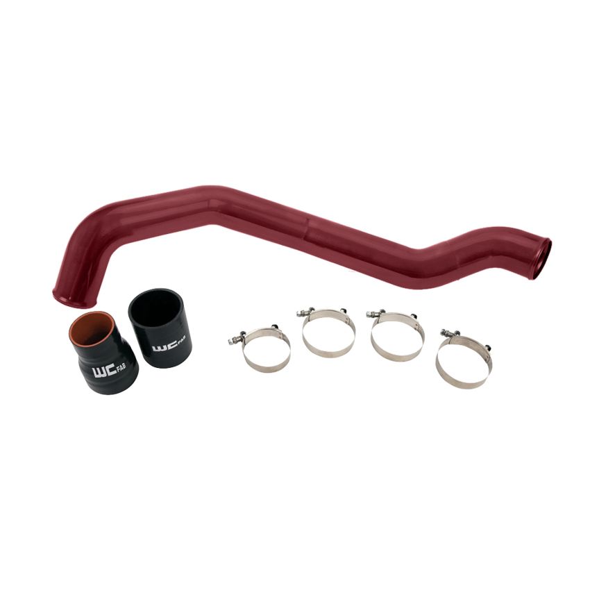 Wehrli 04.5-10 Chevrolet 6.6L LLY/LBZ/LMM Duramax Driver Side 3in Intercooler Pipe - WCFab Red