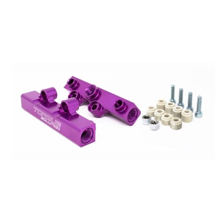 Torque Solution Top Feed Fuel Rails: 02-14 Subaru WRX / 07-18 STI - Purple