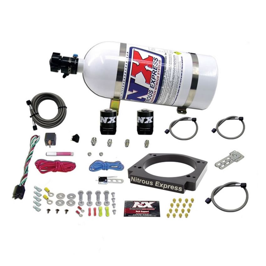 Nitrous Express GM LS 112mm Adapter Plate Kit (100-400HP) w/ 10LB Bottle