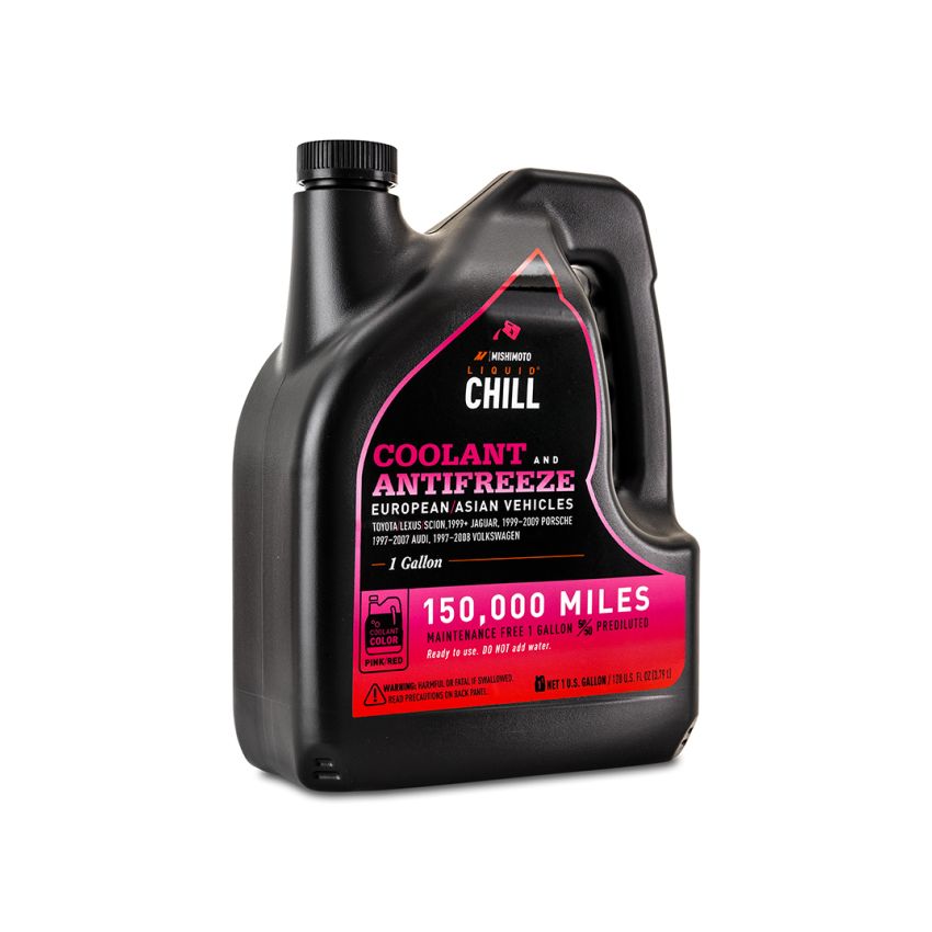 Liquid Chill EG Coolant, European/Asian Vehicles, Pink/Red
