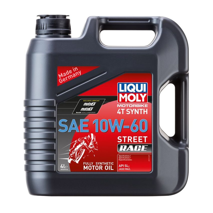 LIQUI MOLY 20072 Motorbike 4T Synth SAE 10W-60 Street Race