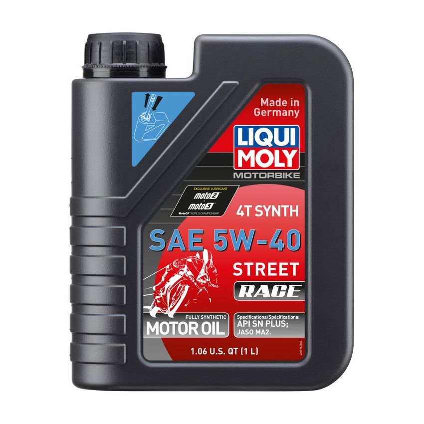 LIQUI MOLY 20074 Motorbike 4T Synth 5W-40 Street Race