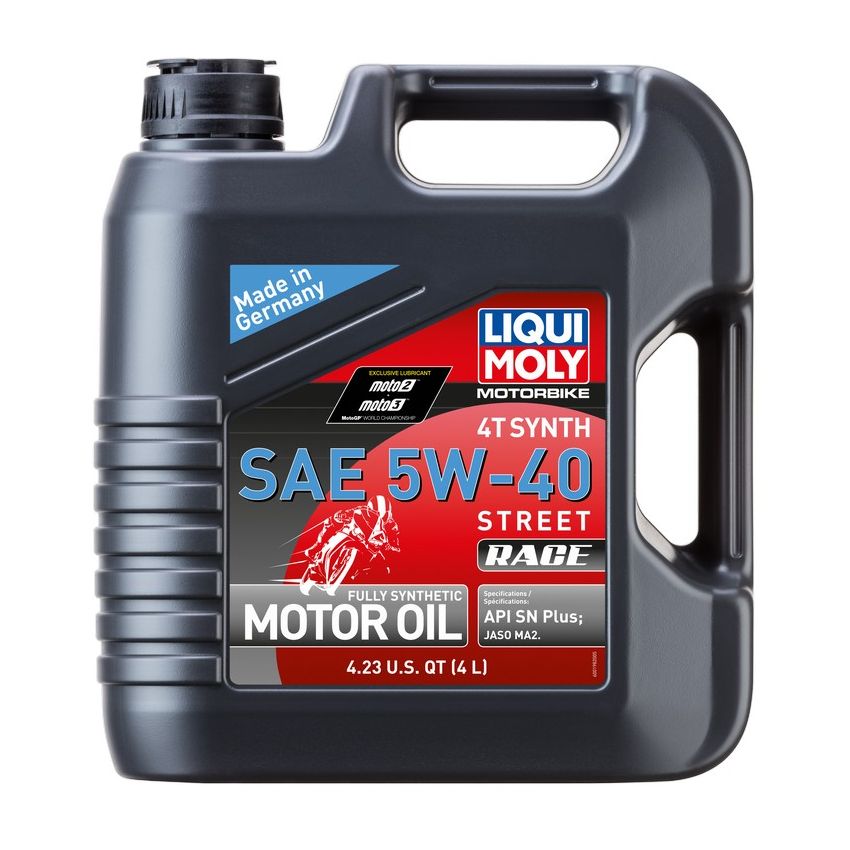 LIQUI MOLY 20076 Motorbike 4T Synth 5W-40 Street Race