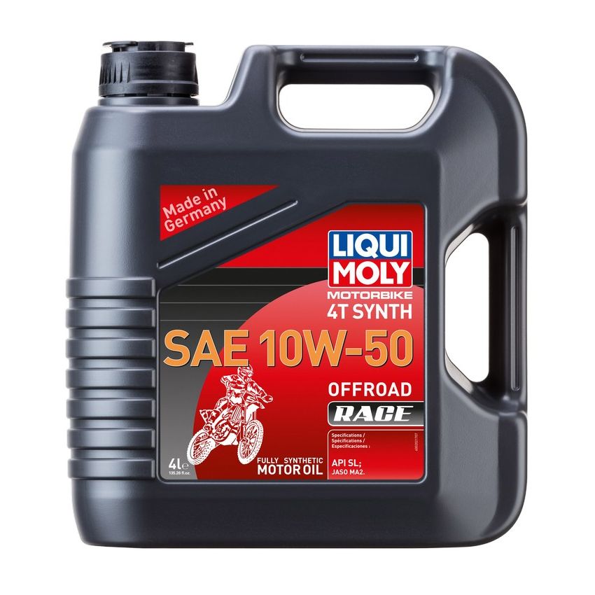 LIQUI MOLY 20080 Motorbike 4T Synth SAE 10W-50 Offroad Race