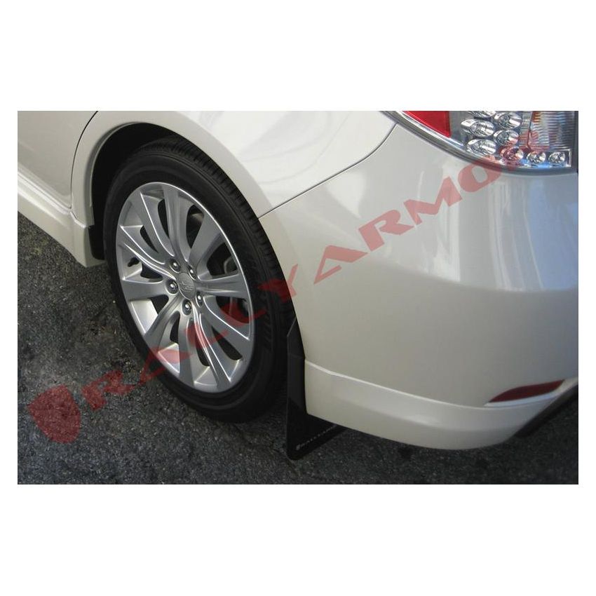 Rally Armor MF6-BAS-BLK Black Mud Flap/Black Logo