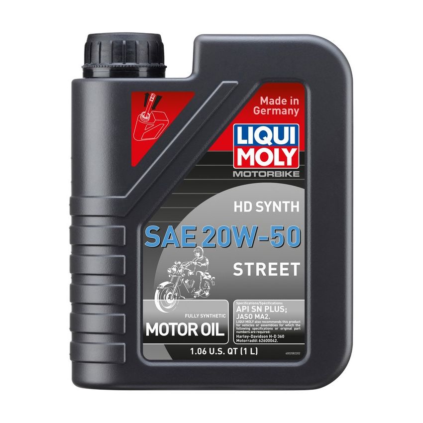 LIQUI MOLY 20100 Motorbike HD Synth SAE 20W-50 Street