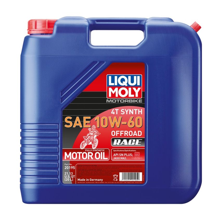 LIQUI MOLY 20195 Motorbike 4T Synth SAE 10W-60 Offroad Race